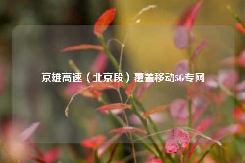 京雄高速（北京段）覆盖移动5G专网